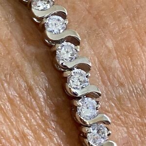 STUNNING Tennis Bracelet 7.5” | Crystal or CZ | LIKE NEW